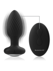BLACK&SILVER - TÉLÉCOMMANDE DU ROTATEUR ANAL EN SILICONE WELLS PLUG