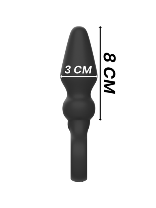 BLACK&SILVER - PUISSANT PLUG ANAL EN SILICONE OZZY