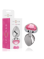 INTENSE - PLUG ANAL EN MÉTAL ALUMINIUM COEUR ROSE TAILLE L