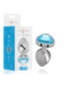 INTENSE - PLUG ANAL MÉTAL ALUMINIUM COEUR BLEU TAILLE L
