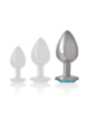 INTENSE - PLUG ANAL MÉTAL ALUMINIUM COEUR BLEU TAILLE L