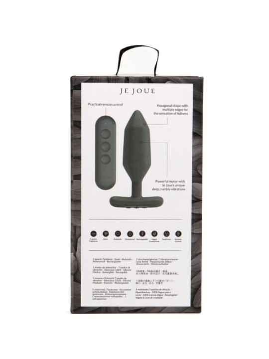 JE JOUE - VIBRATEUR PLUG ANAL ONYX NOIR