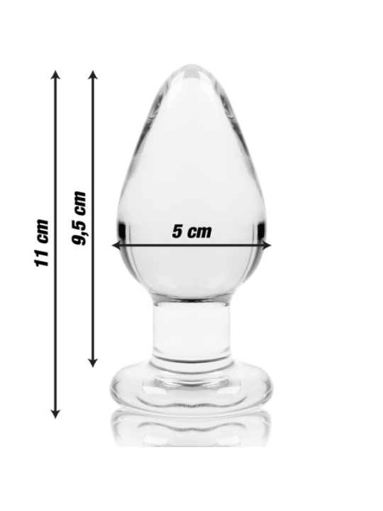 NEBULA SERIES BY IBIZA - PLUG ANAL MODÈLE 3 VERRE BOROSILICATE TRANSPARENT 11 CM -O- 5 CM