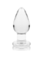 NEBULA SERIES BY IBIZA - PLUG ANAL MODÈLE 3 VERRE BOROSILICATE TRANSPARENT 11 CM -O- 5 CM
