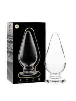 NEBULA SERIES BY IBIZA - PLUG ANAL MODÈLE 4 VERRE BOROSILICATE CLAIR 11 CM -O- 5 CM