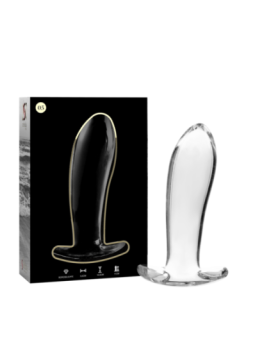 NEBULA SERIES BY IBIZA - PLUG ANAL MODÈLE 5 VERRE BOROSILICATE CLAIR 12.5 CM -O- 3.5 CM