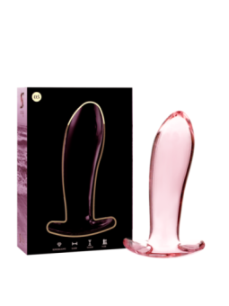 NEBULA SERIES BY IBIZA - PLUG ANAL MODÈLE 5 VERRE BOROSILICATE ROSE 12.5 CM -O- 3.5 CM