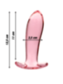 NEBULA SERIES BY IBIZA - PLUG ANAL MODÈLE 5 VERRE BOROSILICATE ROSE 12.5 CM -O- 3.5 CM