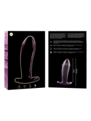 NEBULA SERIES BY IBIZA - PLUG ANAL MODÈLE 5 VERRE BOROSILICATE ROSE 12.5 CM -O- 3.5 CM