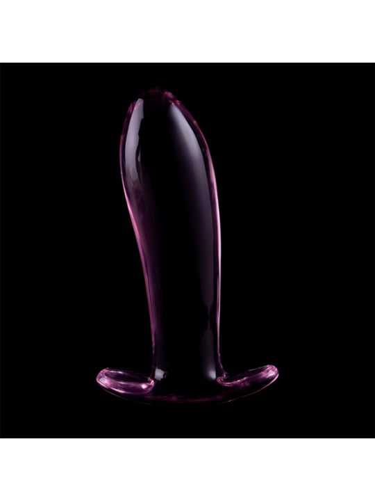 NEBULA SERIES BY IBIZA - PLUG ANAL MODÈLE 5 VERRE BOROSILICATE ROSE 12.5 CM -O- 3.5 CM