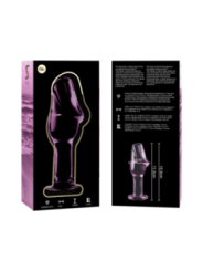 NEBULA SERIES BY IBIZA - PLUG ANAL MODÈLE 6 VERRE BOROSILICATE ROSE 12.5 CM -O- 4 CM
