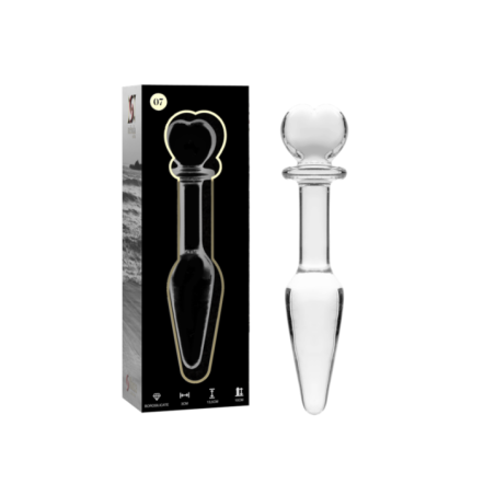 NEBULA SERIES BY IBIZA - PLUG ANAL MODÈLE 7 VERRE BOROSILICATE CLAIR 13.5 CM -O- 3 CM