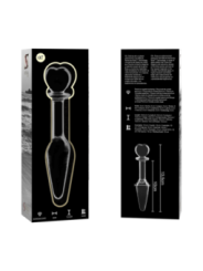 NEBULA SERIES BY IBIZA - PLUG ANAL MODÈLE 7 VERRE BOROSILICATE CLAIR 13.5 CM -O- 3 CM