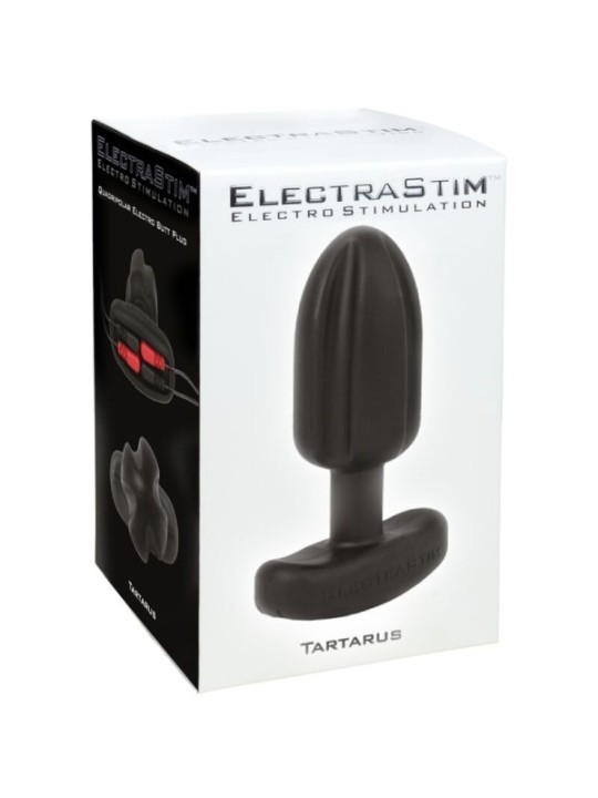 ELECTRASTIM - PLUG ANAL TARTARE QUADRIPOLAR SILICONE NOIR