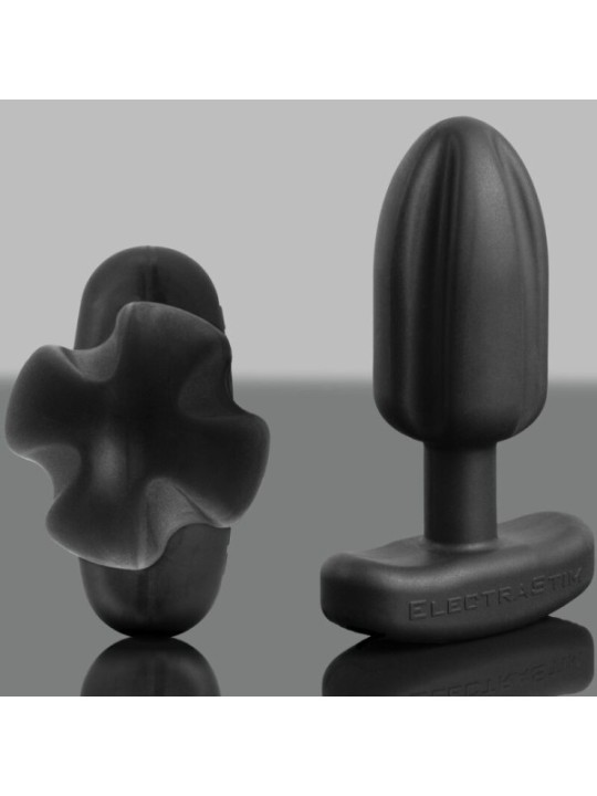 ELECTRASTIM - PLUG ANAL TARTARE QUADRIPOLAR SILICONE NOIR