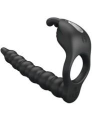 PRETTY LOVE - BLACKNEY ANNEAUX PÉNIS AVEC PLUG VIBRATEUR