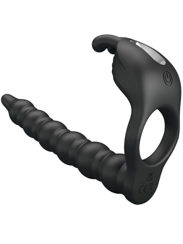 PRETTY LOVE - BLACKNEY ANNEAUX PÉNIS AVEC PLUG VIBRATEUR