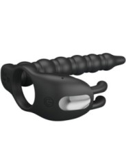 PRETTY LOVE - BLACKNEY ANNEAUX PÉNIS AVEC PLUG VIBRATEUR