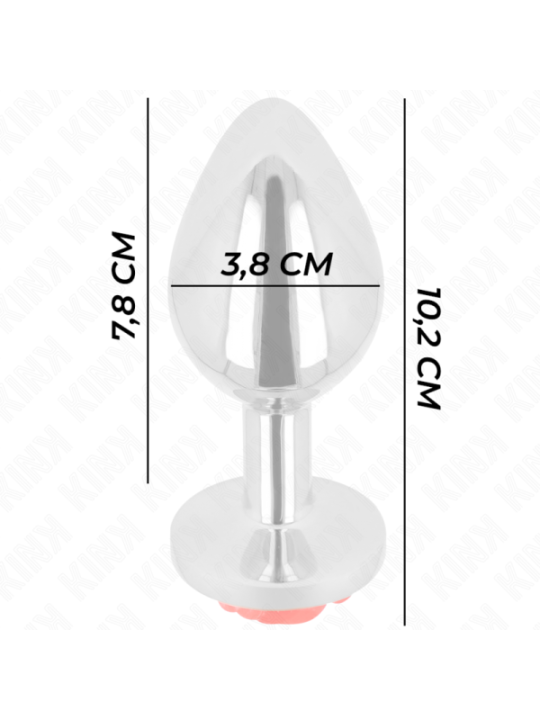 KINK - PLUG ANAL ROSE ROUGE TAILLE L