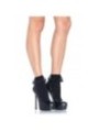 LEG AVENUE - CHAUSSETTES NOIRES  VOLANT DÉCORATIF