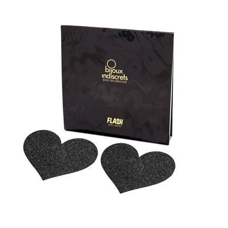 BIJOUX - INDISCRETS FLASH COEUR NOIR COUPES DE TAMELON