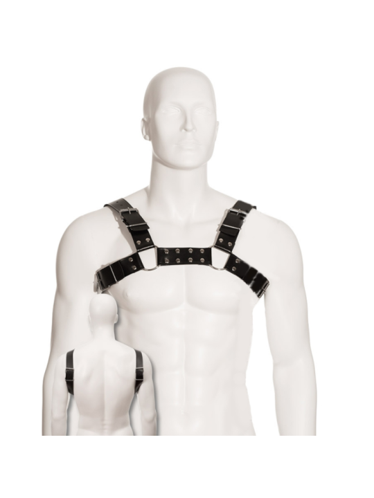 LEATHER BODY - HARNAIS BULL DOG NOIR