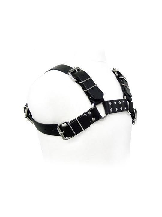 LEATHER BODY - HARNAIS BULL DOG NOIR