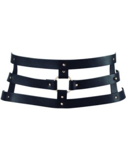 BIJOUX - INDISCRETS CEINTURE LABYRINTHE AVEC BRACELET NOIR