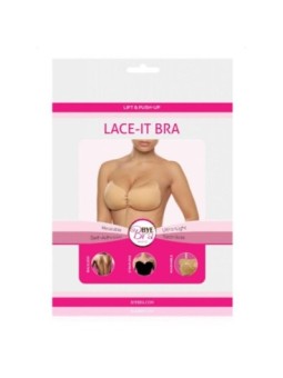 BYE-BRA - LACE-IT RENFORCEMENT PUSH-UP BEIGE BONNET D