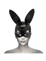 COQUETTE CHIC DESIRE - MASQUE EN CUIR VEGAN AVEC OREILLES DE LAPIN