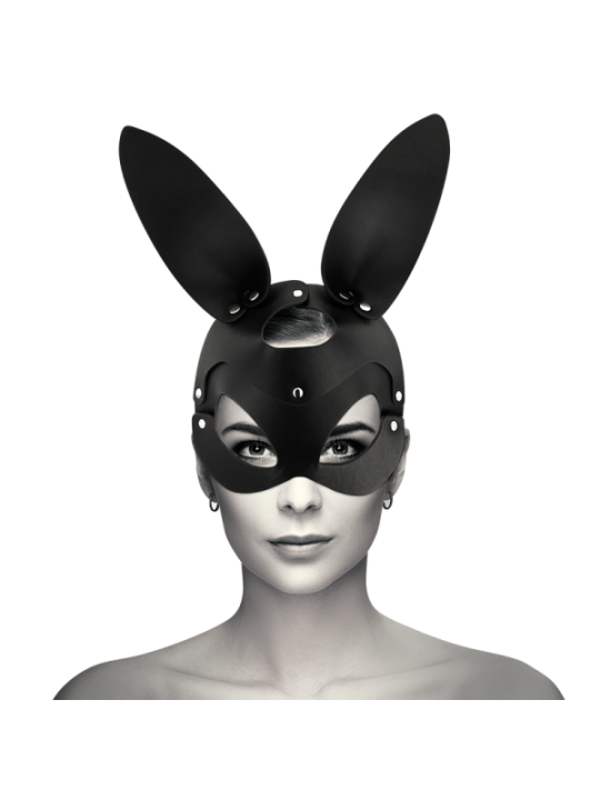 COQUETTE CHIC DESIRE - MASQUE EN CUIR VEGAN AVEC OREILLES DE LAPIN