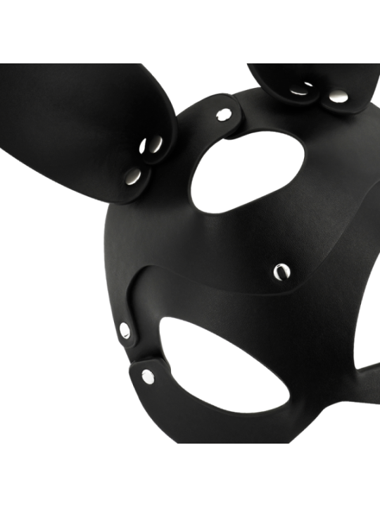 COQUETTE CHIC DESIRE - MASQUE EN CUIR VEGAN AVEC OREILLES DE LAPIN