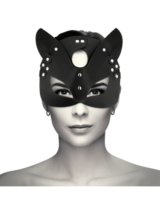 COQUETTE CHIC DESIRE - MASQUE EN CUIR VEGAN AVEC OREILLES DE CHAT