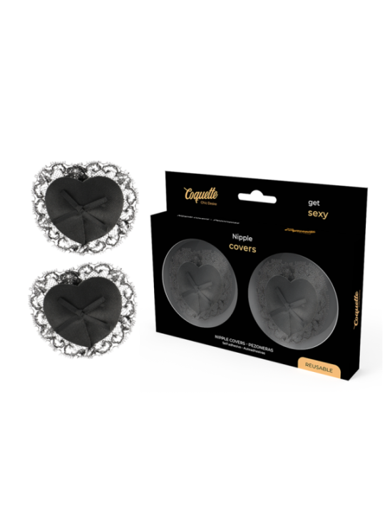 COQUETTE CHIC DESIRE - CACHE-MALINS EN DENTELLE NOIRE