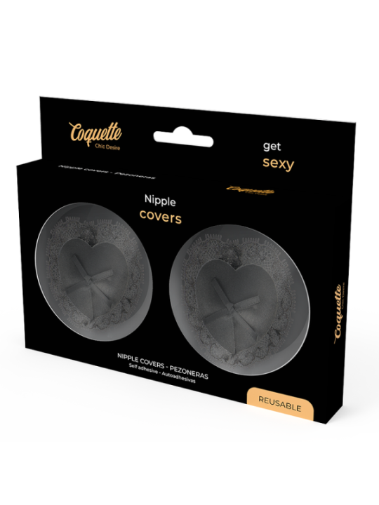 COQUETTE CHIC DESIRE - CACHE-MALINS EN DENTELLE NOIRE