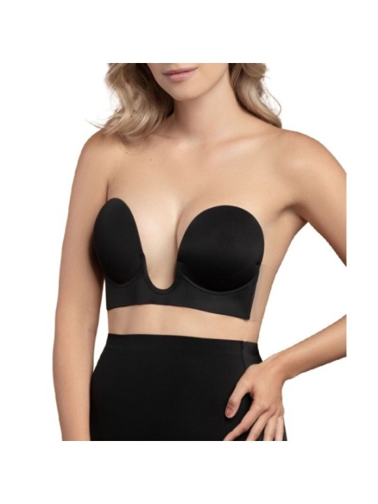 BYE-BRA - SOUTIEN-GORGE SANS POIGNÉES NOIR BONNET A