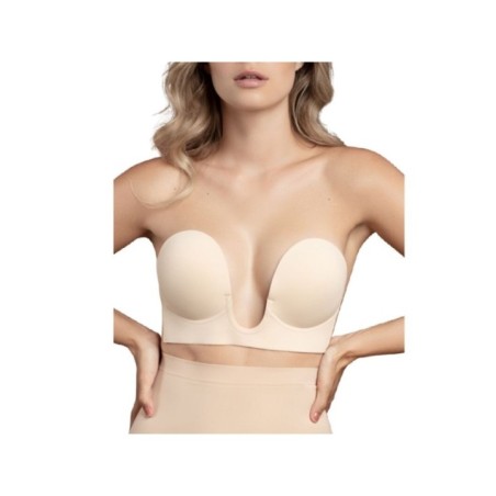 BYE-BRA - SOUTIEN-GORGE SANS POIGNÉES BEIGE BONNET C