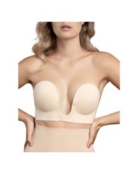BYE-BRA - SOUTIEN-GORGE SANS POIGNÉES BEIGE BONNET D