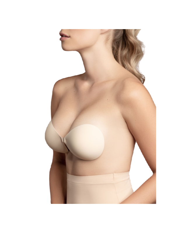 BYE-BRA - SOUTIEN-GORGE INVISIBLE BEIGE BONNET D