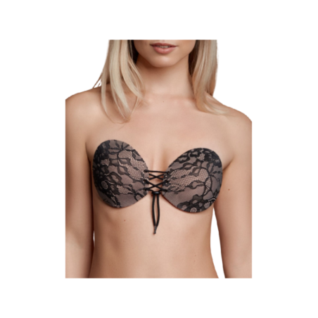 BYE-BRA - SOUTIEN-GORGE ADHÉSIF EMPLACEMENT & BRODERIE BONNET A