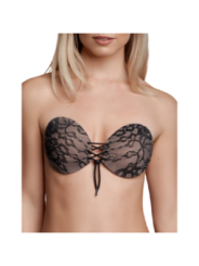 BYE-BRA - SOUTIEN-GORGE ADHÉSIF EMPLACEMENT & BRODERIE BONNET D