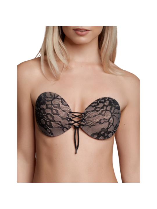 BYE-BRA - SOUTIEN-GORGE ADHÉSIF EMPLACEMENT & BRODERIE BONNET D
