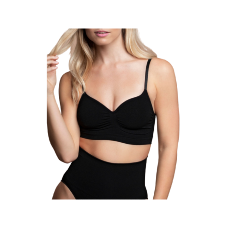 BYE-BRA - MEDIUM CONTROL SOUTIEN-GORGE SANS POINTS NOIR TAILLE L