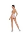 PASSION - FEMME BS088 BODYSTOCKING BLANC TAILLE UNIQUE