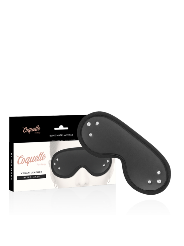 COQUETTE CHIC DESIRE - MASQUE FANTASY EN CUIR VÉGAN AVEC DOUBLURE EN NÉOPRÈNE