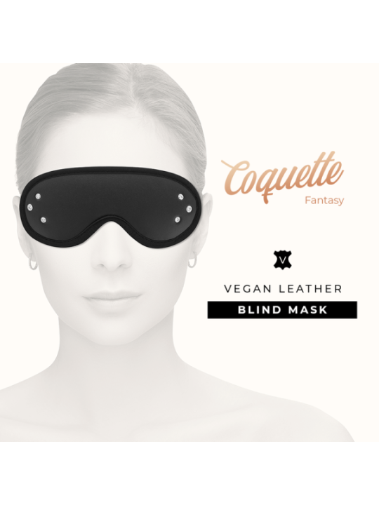 COQUETTE CHIC DESIRE - MASQUE FANTASY EN CUIR VÉGAN AVEC DOUBLURE EN NÉOPRÈNE