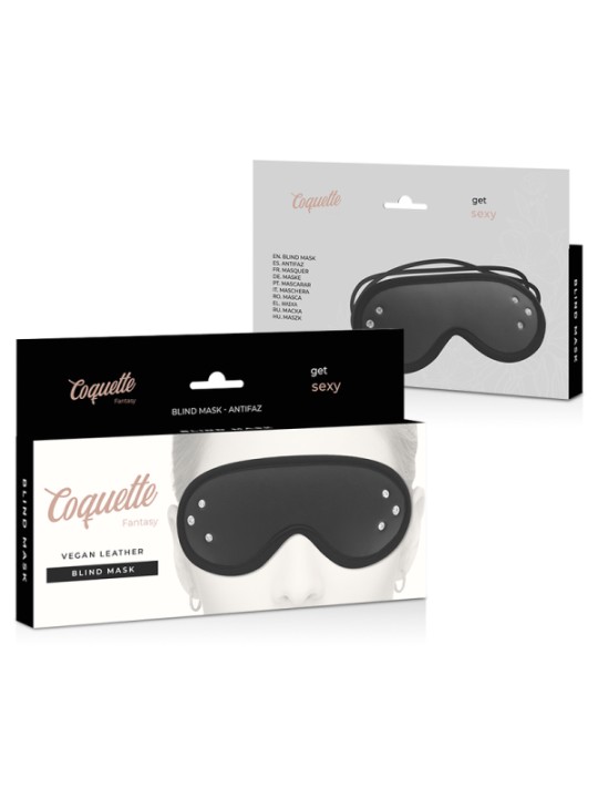 COQUETTE CHIC DESIRE - MASQUE FANTASY EN CUIR VÉGAN AVEC DOUBLURE EN NÉOPRÈNE