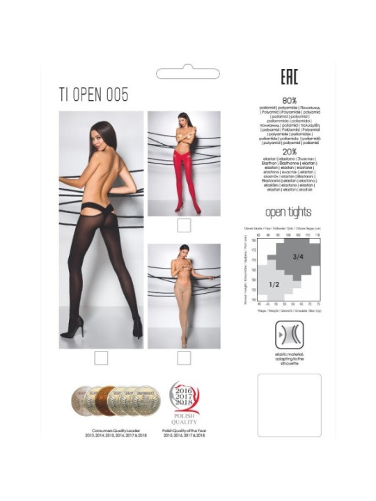 PASSION - TIOPEN 005 COLLANT ROUGE 3/4 60 DEN