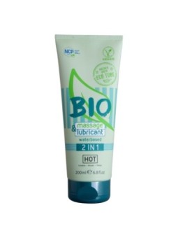 HOT - BIO MASSAGE ET LUBRIFIANT À BASE D'EAU 2 EN 1 200 ML