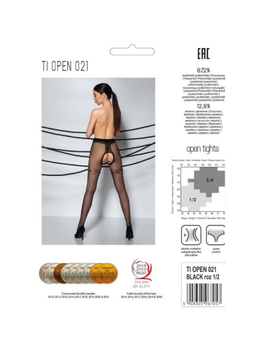 PASSION - TIOPEN 021 COLLANT NOIR 1/2 20 DEN